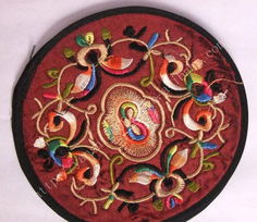 贵州苗族刺绣丝质工艺品 50对起批的个性文化礼品与杯垫盘垫