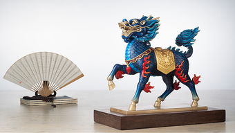 铜彩华章 威武麒麟彩绘摆件——家居美学的点睛之笔